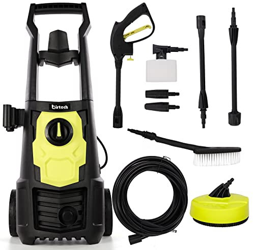 Electric Pressure Washer, Car Power Washer Portable Patio Cleaner with brush, Turbo Nozzle, Adjustable Nozzle Accessories for Patio Garden Car Yard Driveways (1650W)