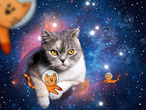 Ravensburger Puzzle 17439 Katzen fliegen im Weltall - 1500 Teile Puzzle für Erwachsene und Kinder ab 14 Jahren