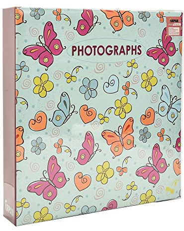 Arpan Extra-Large 3-Ring Binder Self Adhesive Photo Album 20/Sheets 40/Sides (Butterflies)