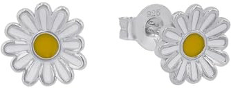 Prinzessin Lillifee Ohrstecker 925 Sterling Silber Mädchen Kinder Ohrschmuck, 0,8 cm, Silber, Blume, Kommt in Schmuck Geschenk Box, 2035988