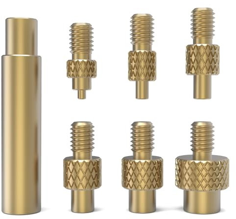 BCZAMD Voro2.4 3D Printer Accessories Heat Insert Brass Nut Kit M2 2.5 M3 M4 M5 M6 M8 Iron Tips Thread Embedded Kit Heat Insertion Tool for DIY Project Printing Not Include Soldering Iron Imdinnogo