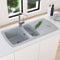 Astini Harrison 1.5 Bowl Grey Composite Synthetic Kitchen Sink & Waste