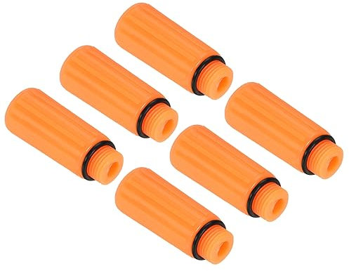 PATIKIL Air Compressor Oil Cap Plug, 6 Pack 15.5mm Replacement Oil Fill Breather Vent Cap for Common Air Compressor, Yellow