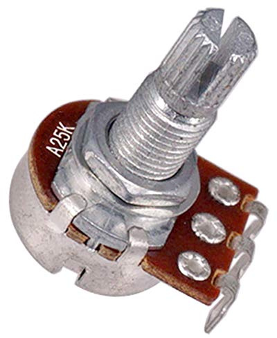 4 Stück A25K/B25K Langer geteilter Schaft Audio Taper Low Friction Potentiometer
