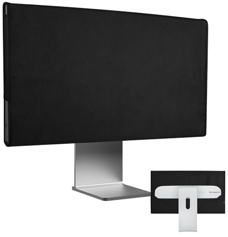 CaSZLUTION Monitor Cover Kompatibel mit Apple 32 Zoll Pro Display XDR - Anti-Static Monitor Staubschutz Computer Bildschirm Schutzhülle - Schwarz