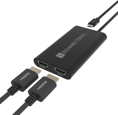 SoNNeT – DisplayLink USB-C Dual HDMI Adapter 4K 60Hz für M1/M2/M3 Thunderbolt Macs