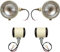 Traktorlichter Baugruppen Scheinwerfer+Butler 12V Glühbirne kompatibler David Brown 700 800 900 1200 Serie Massey Ferguson Traktorteile 35 35x 65 765 Fall/IH Traktor B250 B275 B414 B444 Elfenbein
