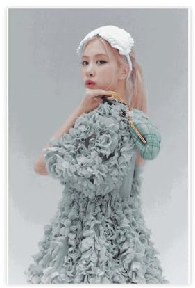 DeUyo Kpop Poster Blackpink Rose ungerahmt Leinwand Poster 30,5 x 45,7 cm Schlafzimmer Dekor