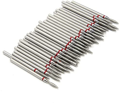 50 Brocas para Cutículas, Cabezal de Pulido, Brocas para Uñas, Herramienta de Manicura, Accesorio de Salón, Suministro para Manicura Acrílica, Pedicura, Pulido de Cutículas