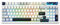 YUNZII YZ98 Gasket Mechanical Keyboard 99 Tasten Hot Swappable BT5.0/2.4G/USB-C Wireless Gaming Keyboard NKRO 98% Layout mit RGB LED Hintergrundbeleuchtung (White, Cocoa Cream v2 Switch)