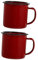 COLLBATH 2stücke Vintage Stil Weinkelch Kleine Retro Trinkbecher Für Hot Pot Und Bbq Emaille Tasse Für Zuhause Und Outdoor Für Buffet Und Feiern