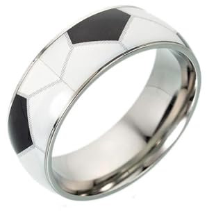 Sopodbacker Ring Ringe Damen Bijouterie Herren Männer Ring Baseball Ring Männer Frauen Sport Männlich Einfach Punk 9 Fußball