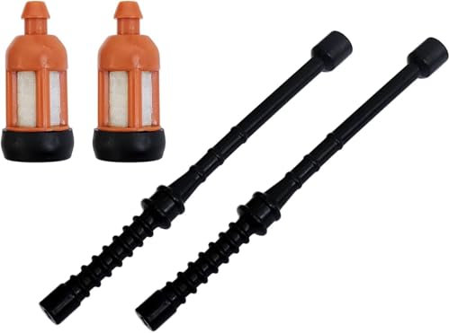 2 Sets Kraftstoffleitungsschlauch mit Kraftstofffilter Kettensäge Ersatzzubehör kompatibel mit Stihl 026