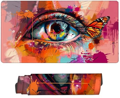 Rosa Alfombrilla Ratón XXL 1200x600x3mm Mouse Pad Fibra Extrafina Computadora Alfombrilla Escritorio Ojo Protector Antideslizante Mesa Ultradelgado Mousepad Grande Gaming para Gamer Accesorios H2-462