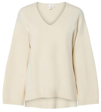 YAS Damen Yaselma Ls V-Neck Knit Pullover S. Noos Yaselma Ls V-Neck Knit Pullover S. Noos (1er Pack)