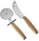 UK Brand 2 in 1 Pizza Cutter Wheel and Pizza Slicer Set | Great for Family Dinners and Gatherings | Pizza Slicer and Pizza Wheel Cutter | Stylish Pizza Oven Tools