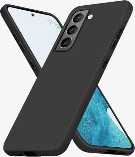 Eiselen Hülle für Samsung Galaxy S22 Plus 5G, Schwarz Ultra Dünn Soft Silikon TPU Schutzhülle, Kratzfest, rutschfest & Stoßsicher Handyhülle