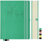 Qefuna Notebook A5 foderato, Bullet Journal A5 blocco note spesse, 360 pagine, copertina rigida in pelle, 100gsm carta foderata per le donne uomini ufficio scuola diario, 14,5 x 21cm, blu verde