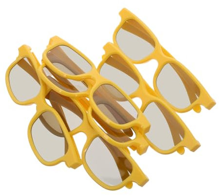 Toyvian 6pcs Boys and Girls Glasses for Movie Theater Plastic Stereoscopic Glasses for Movies for Boys and Girls