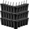 30 Pack Reusable Cups with Lids and Straws 470 ml Glitter Iced Coffee Tumbler Plastic Travel Mug Cup for Smoothie Juices Coffee Iced Beverage Water Parties Birthdays Christmas (Black)