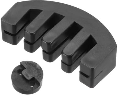 QUARKZMAN 2er Pack Gummi Schalldämpfer für 3/4 4/4 Violine Universal Geige Schalldämpfer Claw und Round Tourte-Style Geigen Übungs Schalldämpfer für Musikinstrumente