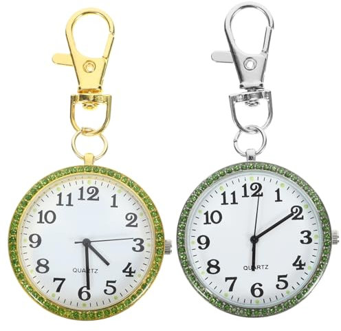 CALLARON 2 Stück Jungen Und Mädchen Uhr Schlüsselanhänger Clip-on Schlüsselanhänger Schlüsselanhänger Zubehör Für Medizinstudenten Im Medizinischen Bereich Unisex Uhr