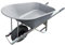 Agri Barrow Wheel Barrow 120 Litre Plastic Wheelbarrow with Puncture Proof Tires, Grey- Ideal for Equestrians, Gardeners, Yard & Garden Maintainers, Farmers, Stable Workers, Allotment Owners