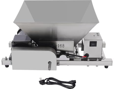 4L/1.06gal Elektrische Obstmühle Maischemühle Obsthäcksler, Multi-Presse aus Edelstahl für Apfelwein, Traubenmühle, Obst, Brot, Brauner Zucker Brechmaschine 60W