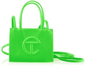 TELFAR Small Shopping Bag, Highlighter Green, S
