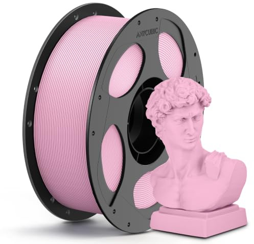 ANYCUBIC Matte PLA Filament 1,75mm, Feine Oberfläche, Matte Sakura Rosa 1KG | Minimalen Schichtlinien, Elegant und Lebendig 3D Druckmaterialien, Matte Textur Für die meisten 3D-Drucker