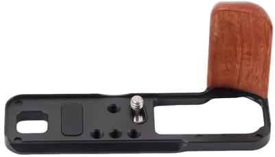 Handgriff Schnellspanner L-Halterung für Kamerastativ Halterung Holzgriff Kaltschuh-Stativhalterung für X-100VI Ergonomischer Kameragriff