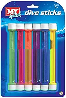 M.Y Splash Dive Sticks 6 Pack Swimming Pool Accessoires Divivng Pool Toys