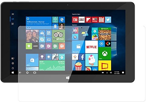 dipos 2x Displayschutzfolie 9H klar für TrekStor SurfTab twin 11.6
