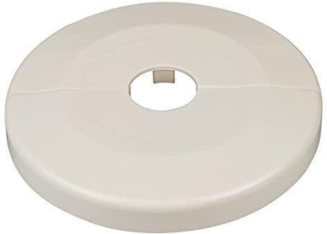 FUX 2 Stück Einzel Heizungsrohr Rosette, extra großer Außen-Ø 85mm, Innen-Ø 10mm - 43mm, Heizung, Rohrabdeckung, Abdeckrosetten, Verkleidung, Heizkörper Rosetten (22mm, cremeweiß RAL 9001)