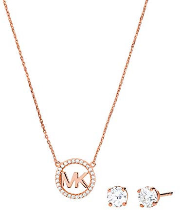 Michael Kors MKC1260AN791 Damen Collier Set Collier&Ohrstecker Silber 925 45 cm