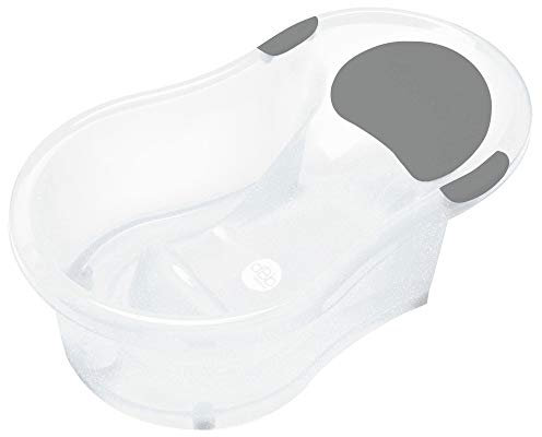 Baignoire transat dBb Remond pour bébé de 0 à 6 mois - blanche translucide pailletée