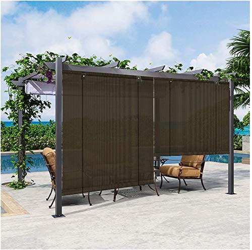 Brise-vue pour balcon Anthracite pour Jardin Terrasse Extérieur enroulant stores stores à rouleau abat-jour lumière filtre bloc 90% rayons UV en alliage d'aluminium rail de vêtements pour pergola