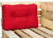 Royal Schneider Palettenkissen Set Palettensofa Palettenpolster Sitzkissen Rückenkissen 120x80cm, 1x Rückenkissen (60 x 40 x10 cm), 500-11 Dunkelrot