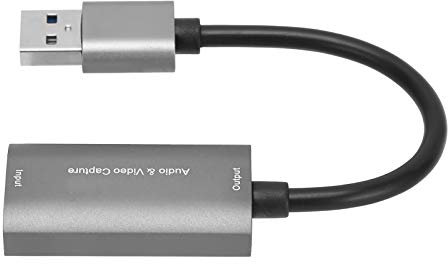 VBESTLIFE Audio-Video-Erfassungskarte, 4K 1080P HD-Multimedia-Schnittstelle Zum USB 2.0-Adapter, Unterstützung von VLC/OBS/Amcap, für Computer