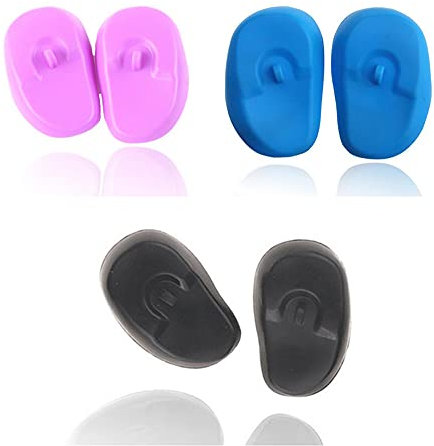 Lot de 3 paires de cache-oreilles en silicone étanches pour salon ou maison (aléatoire)