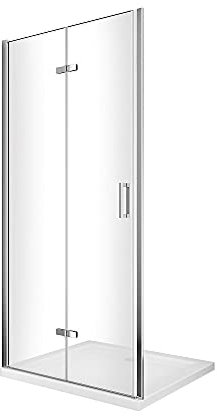 Porta doccia apertura a libro per installazione in nicchia (88-91,5)