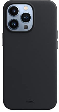 Puro iPhone 12, 12 Pro, 12 Pro Max, iPhone 13, 13 Pro, 13 Mini, 13 Pro Max Handyhlle; Lederoptik; Kratzfest; Braun; Texturiert; Snap-On