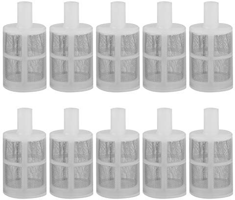 Pssopp Mikropumpenfilter Wasserfilter Pumpenfilter 10 Stücke Wasserpumpe Sieb Saugfilter für 7mm oder 10mm Schlauch
