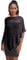 creazioni unique Poncho Coprispalle da Donna Elegante da Cerimonia o Sera - Poncho Donna in Rete di Viscosa Termica con Essenza di Fiore di Ciliegio (Nero Argento)