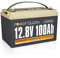 Power Queen 12V 100Ah LiFePO4 Batterie, 100A BMS, 15000+ Zyklen Lithium Eisen Phosphat Batterie, 10 Jahre Lebensdauer, Unterstützung in Serie/Parallel, Perfekt für Wohnwagen, Camping, Marine