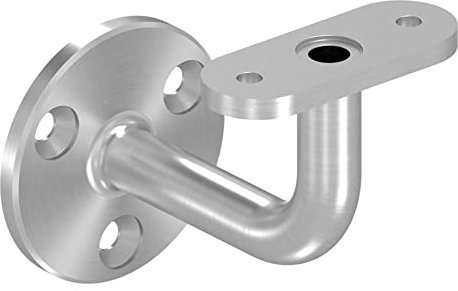 STEINBACHER© | Edelstahl Handlaufhalter für LED Handläufe, Anschluss gerade, V2A