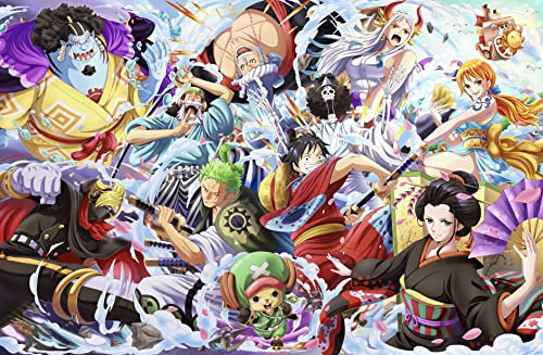 Puzzle 2000 Teile - one Piece Manga Poster Set - Puzzle for Adults and Children from 14 Years Knobelspiele Puzzle in Panorama Format 100x70cm