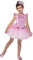 RUBIE'S Barbie Officiel - Déguisement Barbie BALLERINE-Sequins pour Enfants - Taille 7-8 ans - Costume avec Robe Tutu de Ballerine Rose, Bandeau pour les Cheveux et Collier