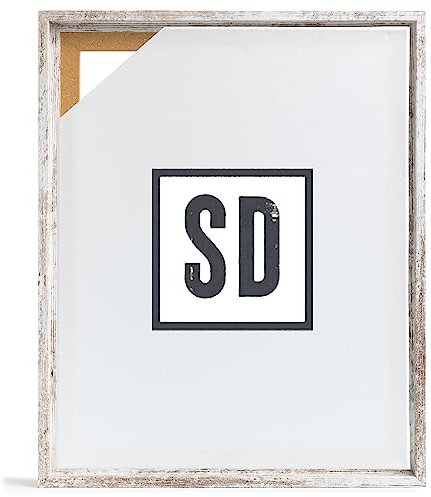 Stallmann Design Schattenfugenrahmen für Keilrahmen | 100x150 cm | Vintage | MDF Rahmen für Leinwände mit Tiefeneffekt | mit Montagezubehör | Rahmen ohne Glas und Rückwand