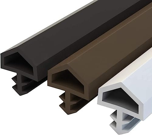 AERREGI Guarnizione per Porta Finestra STD05 10, 20, 30 e 50 METRI 12 mm Bianco Guarnizione in Gomma Profilo per porte e finestre in Legno PVC Alluminio (50 METRI)
